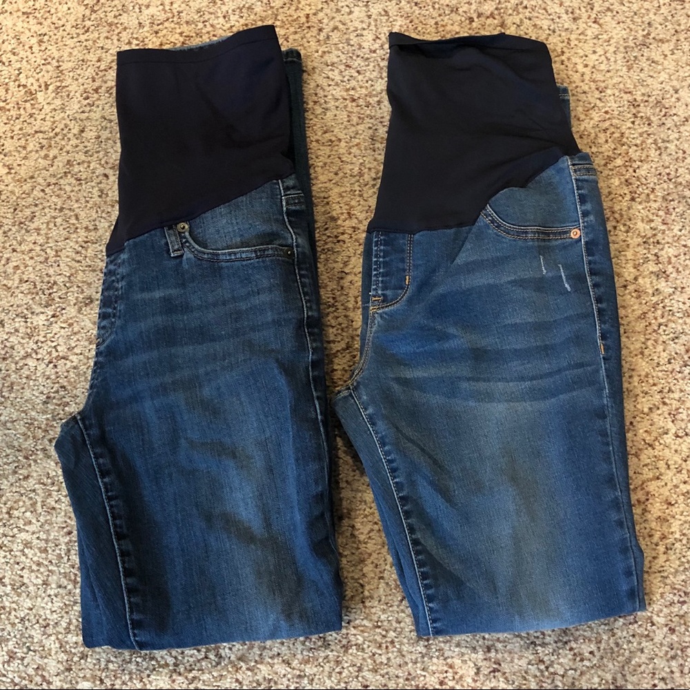 LOT- 2 Maternity Jeans Size 4 1969 Gap & Old Navy